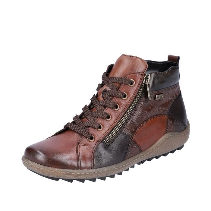 Bottines lacets REMONTE Mod le R1467 Marron Femme Marron