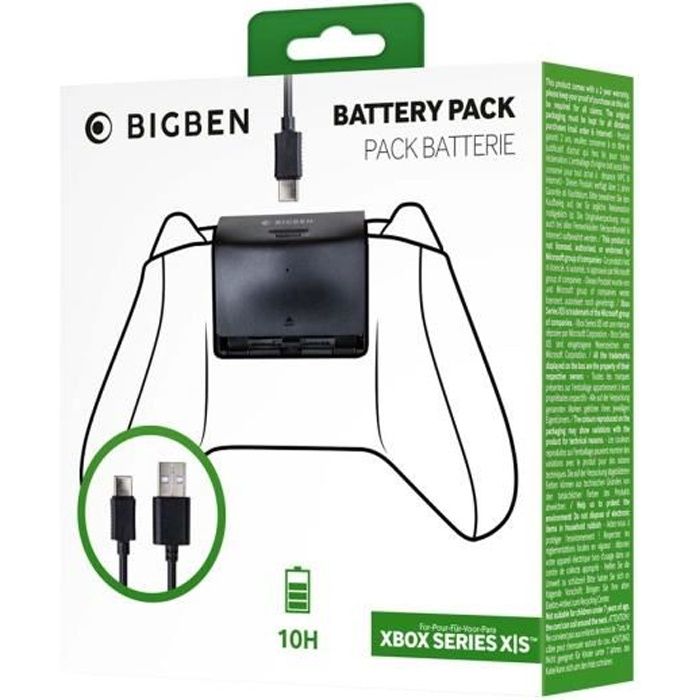 Packs de batteries rechargeables pour Xbox One / xbox Series X, s, 2 x  1200mah Batteries de manette Xbox One, batterie rechargeable Xbox avec  charge S
