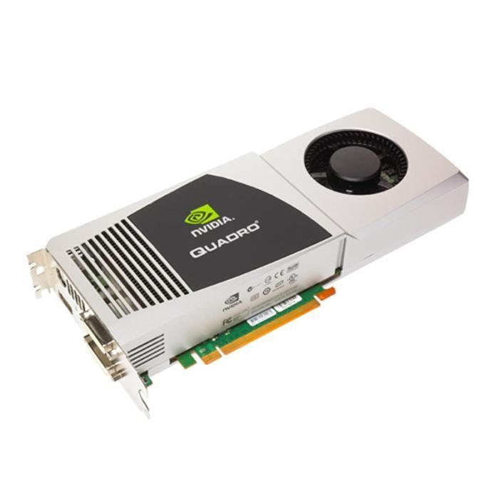 Carte Graphique 2 Ou 3 Ventilo Carte Graphique NVIDIA Quadro FX5800 PCI-E 4Go GDDR3 Dual DVI-I Display