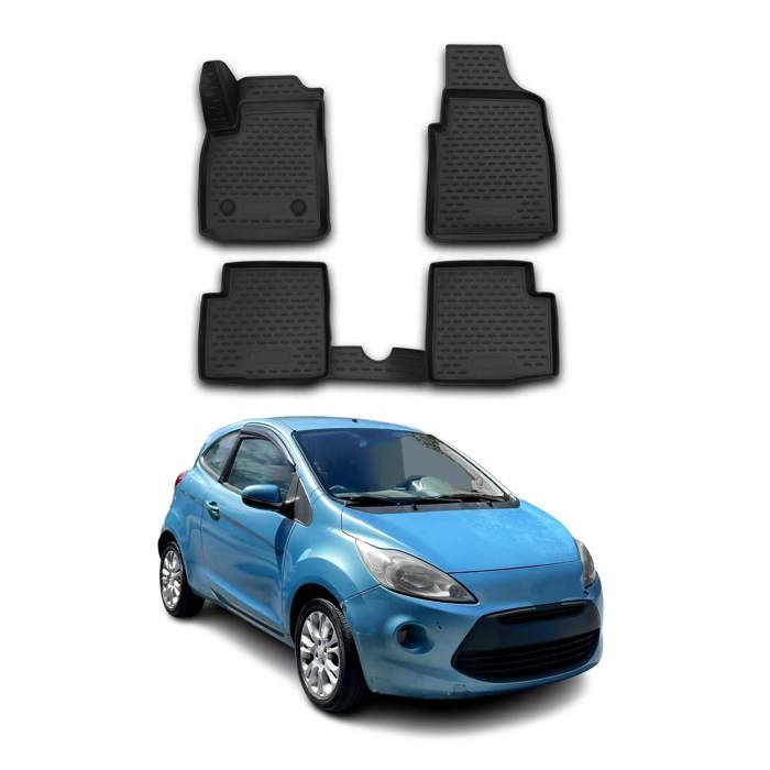 TEXER Textiel Voetmatten Set - Geschikt Voor Ford Ka II 2008-2016