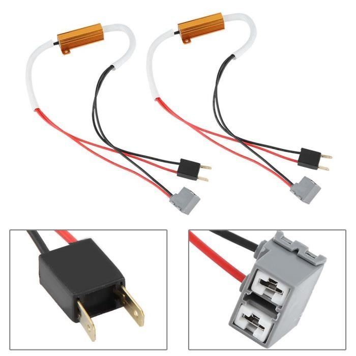 Décodeur LED, décodeur d'erreur de tableau de bord de voiture pour H7 Anti Flicker pour Canbus Bus Decoder pour H7 DC