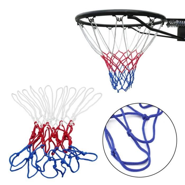 12 Boucles 2PCS WENTS Filet de Basketball Lourd Filet de Basketball Tout Temps de Remplacement Convient /à lInt/érieur ou /à lExt/érieur Standard