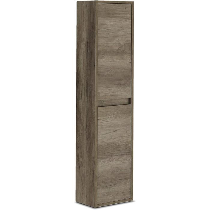 Colonne Suspendue avec 2 portes coloris nordik - Longueur 30 x Hauteur 140 x Profondeur 25 5 cm Colonne Suspendue avec 2 portes coloris nordik - Longueur 30 x Hauteur 140 x Profondeur 25 5 cm
