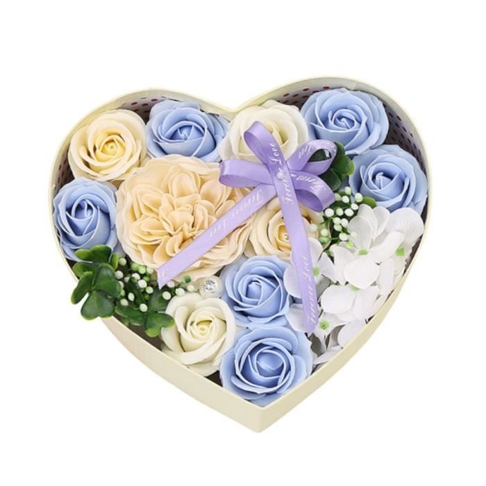 1 Pc Savon Fleur Coeur Forme Coffret Cadeau D Anniversaire De Mariage Faveur Boite Decorative Pour La Saint Valentin Porte Photo Cdiscount Maison