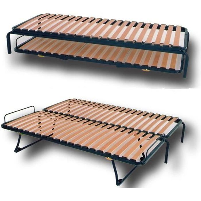 lit gigogne 20 lattes complet 70x190 cdiscount maison