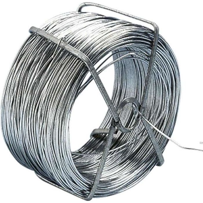 Rouleau de fil de fer galvanise 50 Mètres - Cdiscount Bricolage