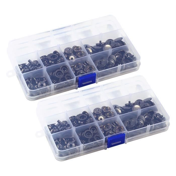 Boutons-pression Métalliques Dorés - Lot De 100 Ensembles - Pour Couture Vêtements, Cuir, Jeans, Sacs - Résistants Aux Intempéries Et Durables