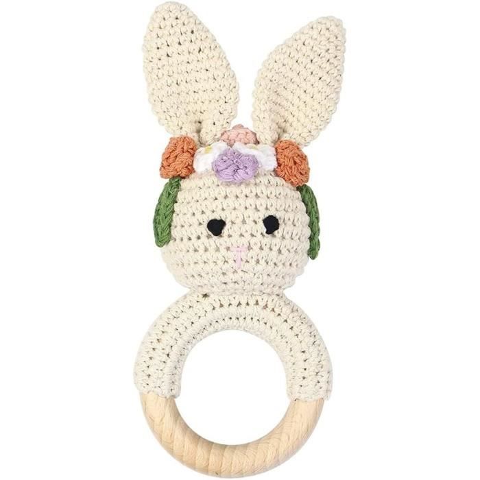 Jouet De Poussette Pieuvre CestMall - Peluche Musicale Avec Hochet Et Anneau De Dentition - 0-12 Mois