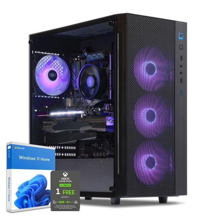 PC Gaming, Intel Pentium, RX 580, 480Go SSD, 2To