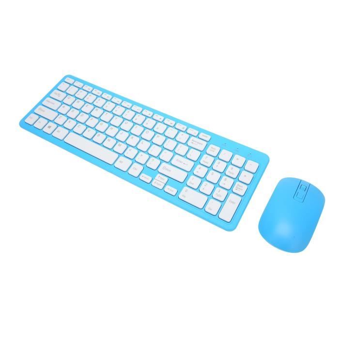 Shipenophy clavier-souris fil 2 Shipenophy Combo clavier-souris fil 96 touches Combo clavier et souris informatique clavier Bleu