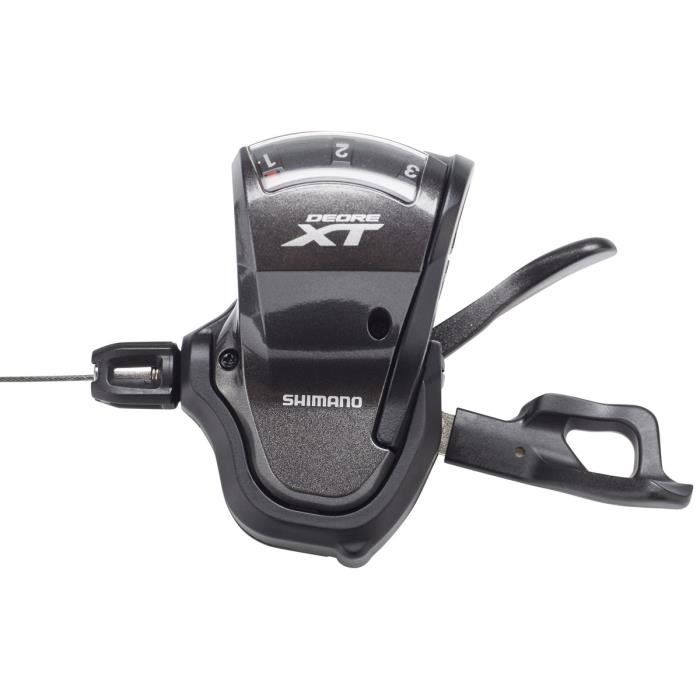 Commande de vitesse Shimano Deore XT Trekking SL-T8000 - 3 vitesses noir