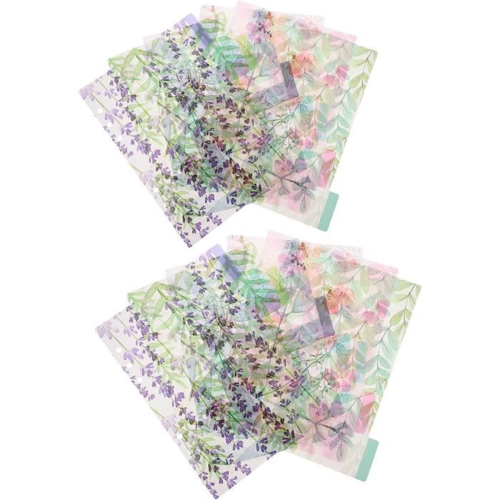 20 Intercalaires Onglet Pour Cartes 95x70 Mm – Séparateurs Colorés Multicolores Pour Cartes à Collectionner, Sport, Pokémon, Yu-Gi-Oh!