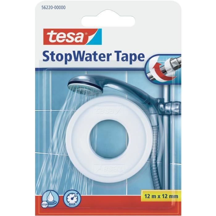 TESA Ruban d'étanchéité Teflon - 12m x 12mm