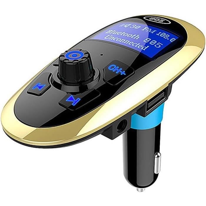 Transmetteur FM Bluetooth Nulaxy KM18 – Écran LCD 1.44", Chargeur USB 2.1A, Mains Libres, Lecture TF Card – Son Cristal Clair Pour Voiture