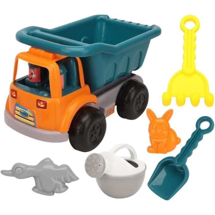 Chariot De Sable Licorne – Set 6 Pièces 31 Cm Avec Seau, Pelle, Râteau Et Moules – Pour Plage Et Bac à Sable – Dès 3 Ans