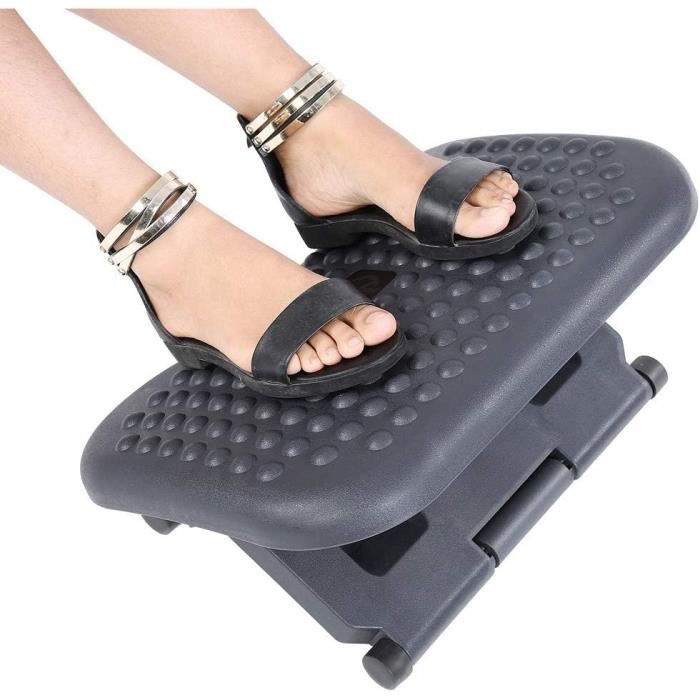 Repose-Pieds Ergonomique Réglable Avec Massage - Anti-Dérapant Pour Bureau Et Maison