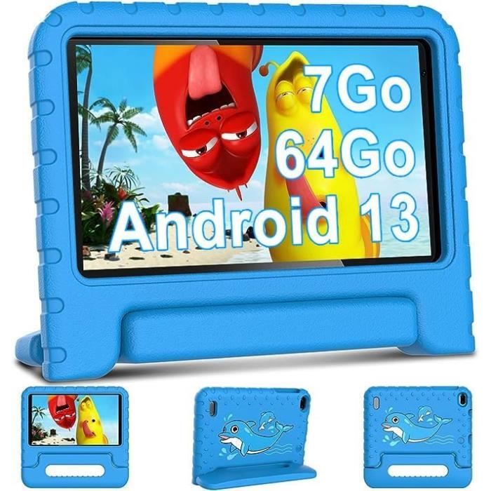 DOOGEE U9 Kid Tablette Enfants 10,1 Pouces Tablette Android 14, 7 Go + 64 Go (TF 1 to), Tablette éducative, Quad Core, 5060 mAh, WiFi 6, BT5.0, Tablette avec étui EVA