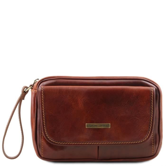 Tuscany Leather - Ivan - Sacoche en cuir - Marron (TL140849)