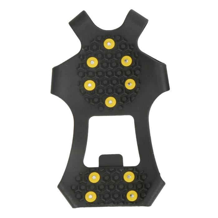Crampons 10 Dents Ajustables Pour Randonnée Hiver - Anti-dérapants - Pour Chaussures Et Boots - Paire