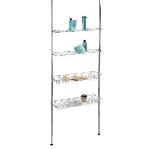 Etagère télescopique - WENKO - Ellera - Acier - Brillant - 71x20x65-285 cm Etagère télescopique - WENKO - Ellera - Acier - Brillant - 71x20x65-285 cm