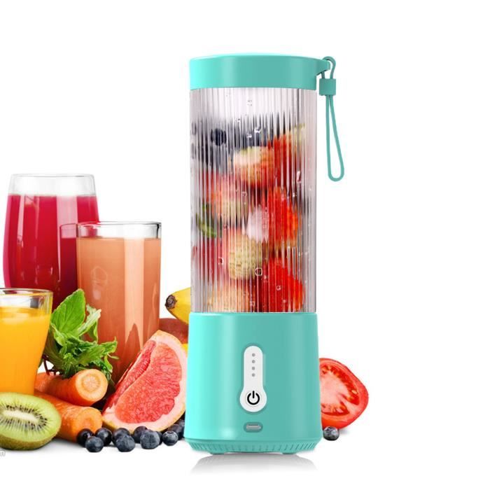 500ml Blender Smoothie Portable sans Fil Shaker avec 6 Lames USB