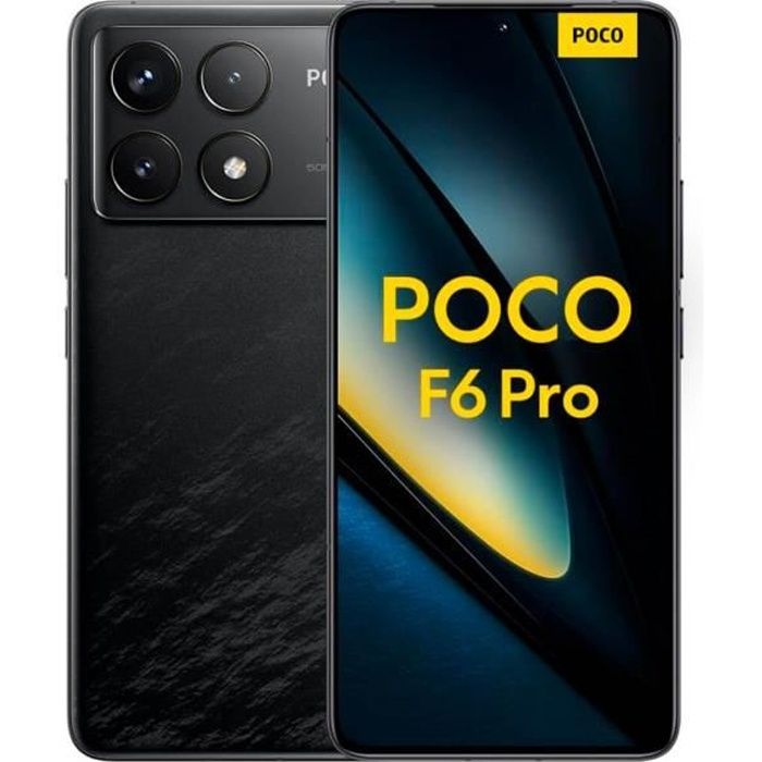 Smartphone 5G - Xiaomi - Poco F6 Pro - 12 Go RAM - 256 Go - Triple caméra 50 MP