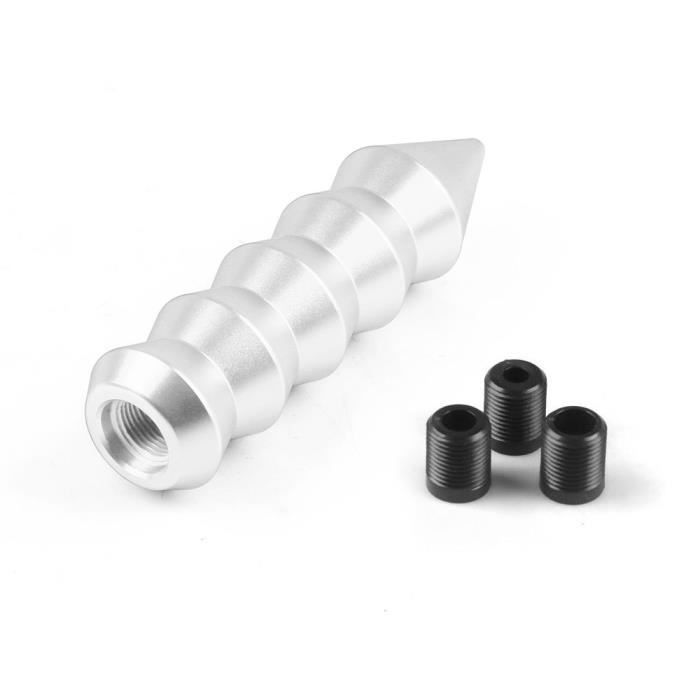 Pommeau De Levier De Vitesses Chromé Argent - Compatible Ford Mondeo IV, B-MAX, S-MAX, Kuga - Neuf