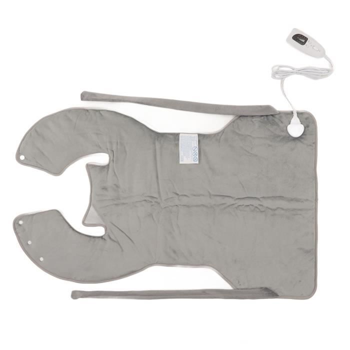 Cape D'Épaule Double Face En Peluche Uxsiya - 38x90 Cm, Châle Chaud Pour L'Hiver - Cadeau Personnes Âgées