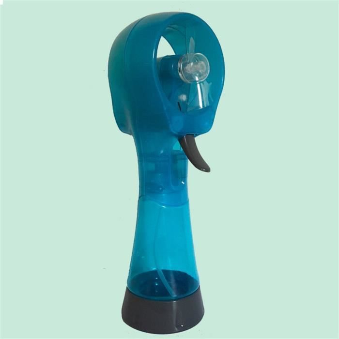 Ventilateur Brumisateur JET LAG 25 Cm - Noir, Bleu, Vert, Rose (25 Cl, 28x9x7 Cm)