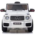 Voiture Électrique Enfant Mercedes Benz G63 Blanc - Batterie 12V - 4 roues - Audio Bluetooth-1