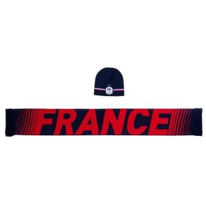 Bonnet - FFF - Collection officielle - Acrylique - Taille adulte - Hiver Bleu - Prêt-à Bonnet - FFF - Collection officielle - Acrylique - Taille adulte - Hiver Bleu - Prêt-à