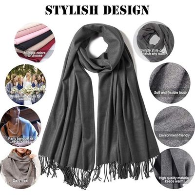 Etole Blanche Châle Pashmina Mousseline Femme BEAUTELICATE - Étole Élégante Couché Long Dos - Pour Robe De Soirée Mariage Événement Accessoire Robe Mariage