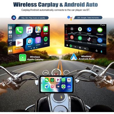 CMAECHO [2025] Dashcam Carplay Pour Moto Avec Cméra Avant