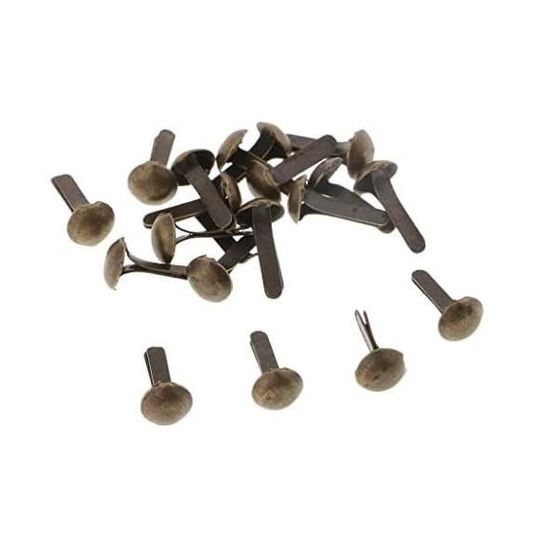 300 Attaches Rapides Métalliques PATIKIL - Mini Brads Carrés Pastel Pour Scrapbooking, Cartes, Arts Créatifs