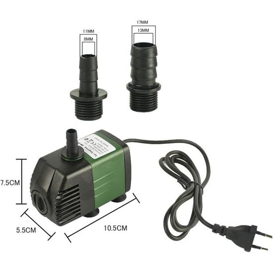 Pompe à Eau Submersible AolKee 25W - Débit 1500L/H, Hauteur 2m - Pour Fontaine, Aquarium, Étang, Jardin