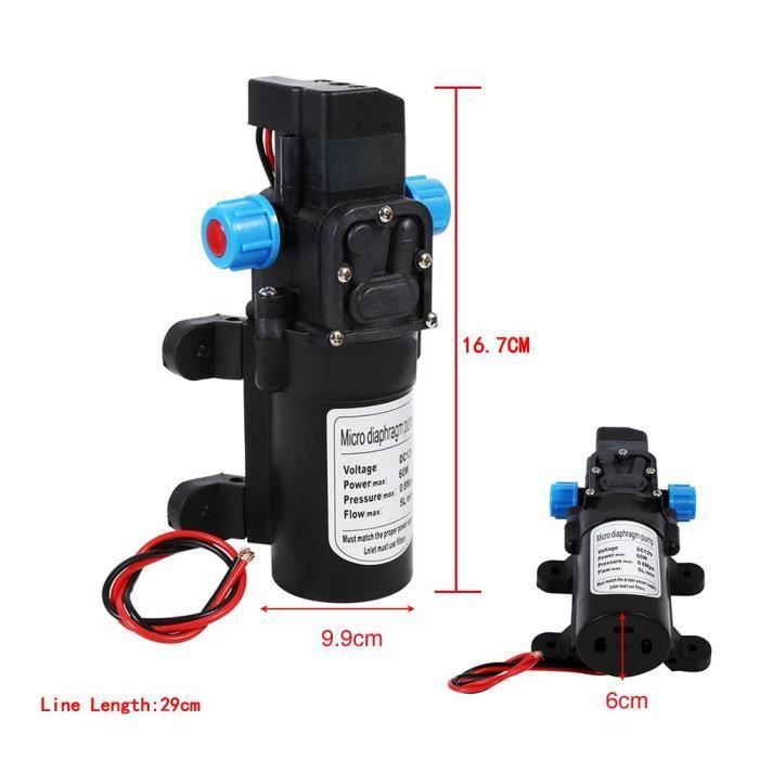 160PSI Pompe à Eau à Membrane Automatique Diaphragm Pump 5.1-5.5L / Min