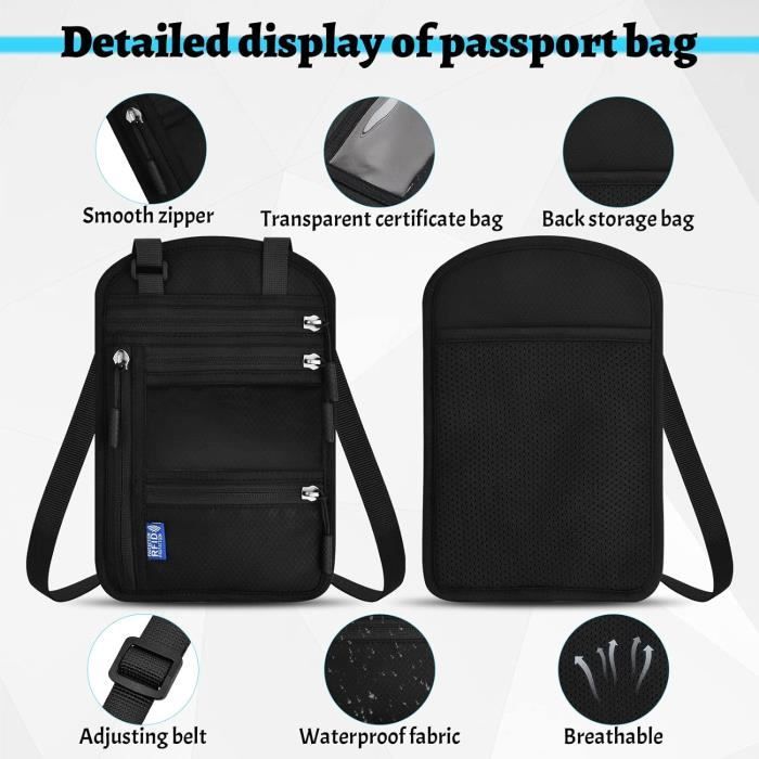 Pochette Papier Voyage Pochette Tour De Cou Portefeuille En Cuir