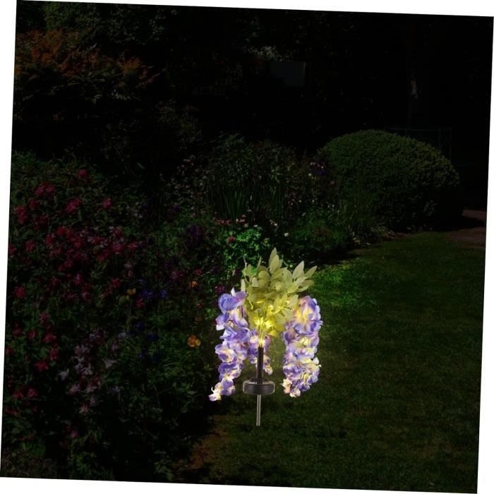Lumière Solaire Jardin, 2 Pièces Fleur Pissenlit Lampe Solaire Extérieure 2 Modes Étanche Lampes Solaires Lumière Décoratives Pour Chemins Décoration De Jardin Patio, Mariage, Noël, Pelouse, Terrasse