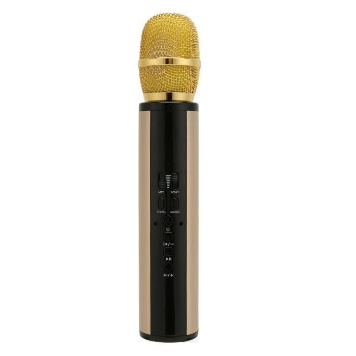 Micro karaoké sans fil Microphone portable Bluetooth réduction du bruit  stéréo sans fil karaoké micro avec enregistrement - Cdiscount Jeux - Jouets