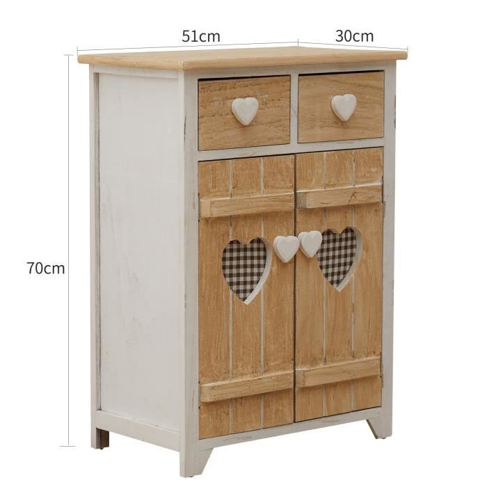Commode 3 tiroirs cannage en rotin 80 cm PALMA | Commodes | Pier Import