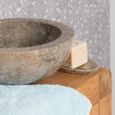 Vasque à poser en marbre gris - WANDA COLLECTION - Barcelone - diamètre 30 cm - forme ronde-2