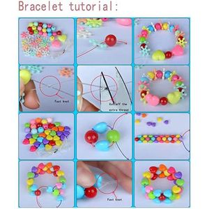 WinWonder Bricolage Perles Set,1150 PCS Bracelets Bricolage Colliers Perles La Fabrication De