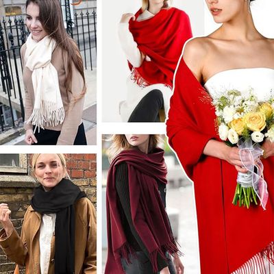 Grand Châle Pashmina SWAT PANY – Écharpe Doux Chaleureux, Parfait Mariage, Soirée, Hiver, Lot De Couleurs