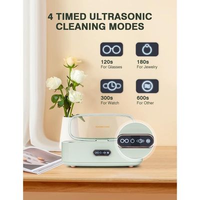 nettoyeur ultrason avec 4 modes, nettoyeur à ultrasons, 300 ml