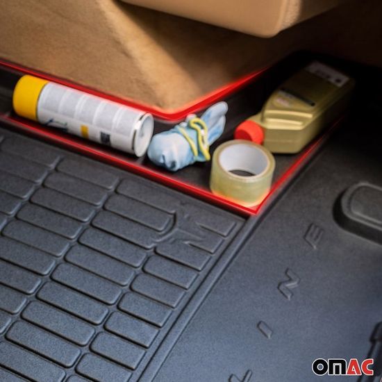 Tapis De Coffre Antidérapant Pour Citroën C4 Grand Picasso II (2013-) | Noir Anthracite - Aristar | Neuf Original