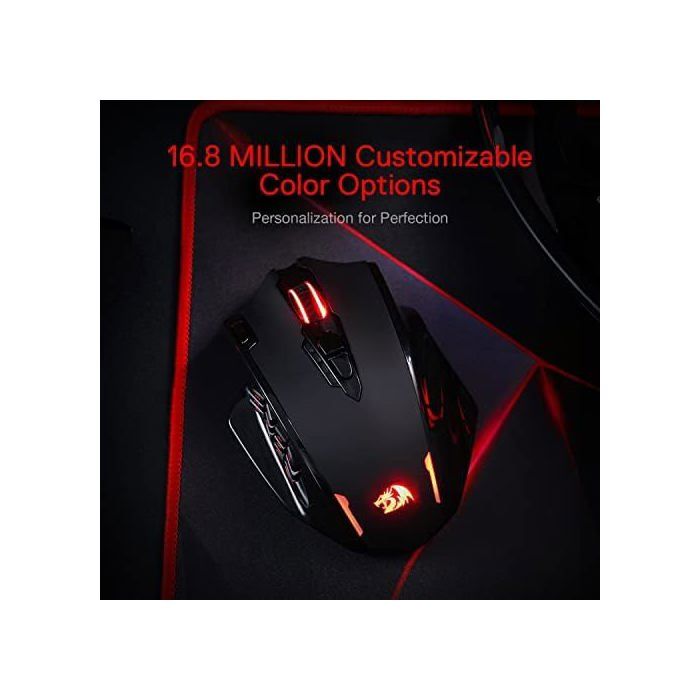 Redragon M913 Gaming 16000 DPI filaire 2.4Ghz souris de joueur optique rvb sans fil 16 boutons programmables, souris noir/blanc 7 Redragon M913 Gaming 16000 DPI filaire 2.4Ghz souris de joueur optique rvb sans fil 16 boutons programmables, souris noir/blanc 7