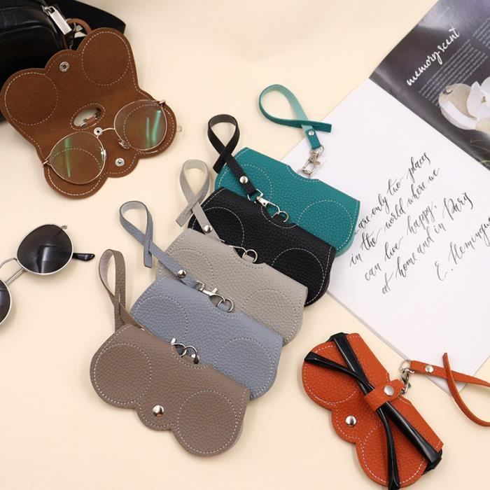 Étui à Lunettes KONO En Cuir PU - Protection Max Pour Tes Lunettes De Soleil Ou Optiques