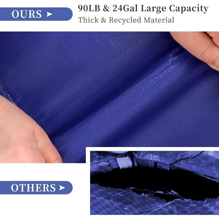 Lot De 6 Sacs De Déménagement WORKPRO Extra Larges - Verts, Robustes, Avec Sangles Dos, 50lbs