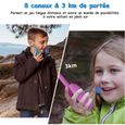 Talkie Walkie Enfant - 3KM Longue Distance - 8 Canaux - Écran LCD - Lampe Torche - Cadeau de Noël Jouets Enfants-3