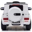Voiture Électrique Enfant Mercedes Benz G63 Blanc - Batterie 12V - 4 roues - Audio Bluetooth-3